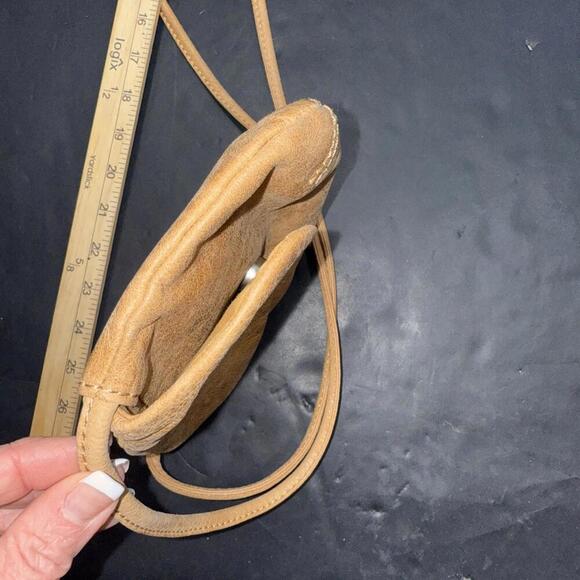 Fossil Boho Brown Leather Crossbody Bag Purse Key Adjustable Vintage Y2K - Picture 14 of 14